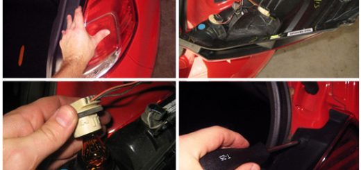 Самостоятельная замена ламп в задних фонарях на Форд Фиеста VI